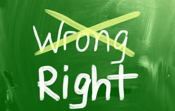 Right Concept — Stock Photo, Image