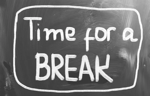 Time For A Break Concept — Stock Photo, Image