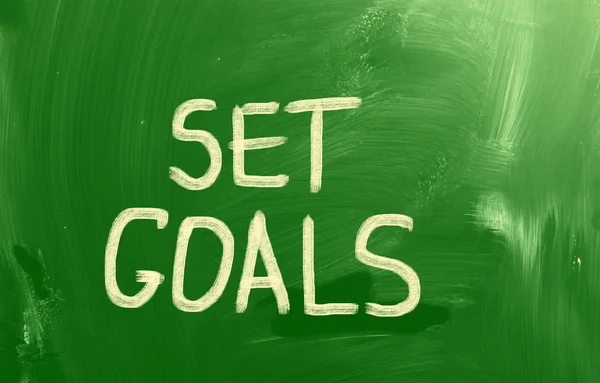 Set Goals Concept — Stock Photo, Image