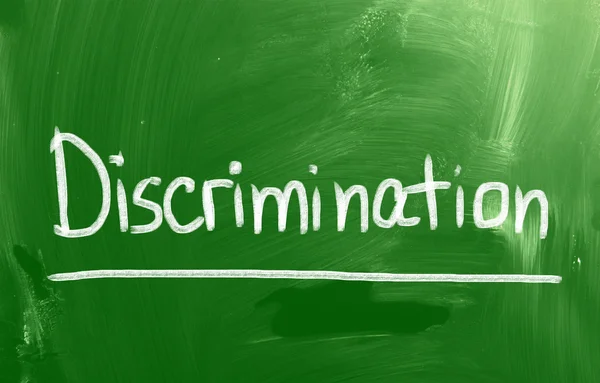 Pojem diskriminace — Stockfoto
