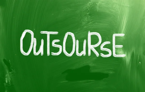 Outsourcing έννοια — Φωτογραφία Αρχείου