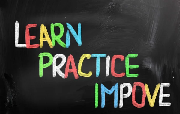 Learn Practice Improve Concept — Stock Photo, Image