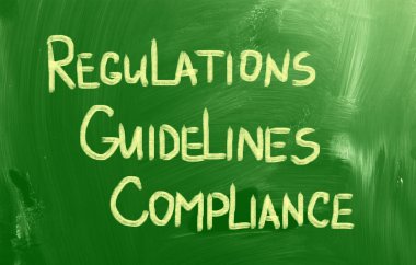 Compliance Guidelines Regulations Concept clipart