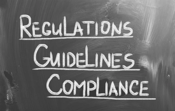 Compliance Richtlinien Regulierungskonzept — Stockfoto