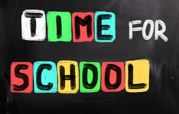 Tiempo para el concepto de escuela —  Fotos de Stock