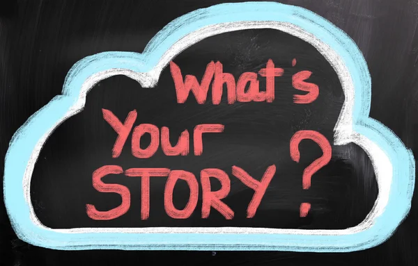 Wat is uw verhaal concept — Stockfoto