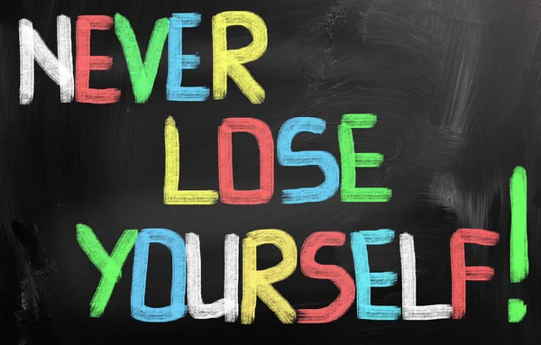 Never Lose Yourself Concept — Stock Photo, Image