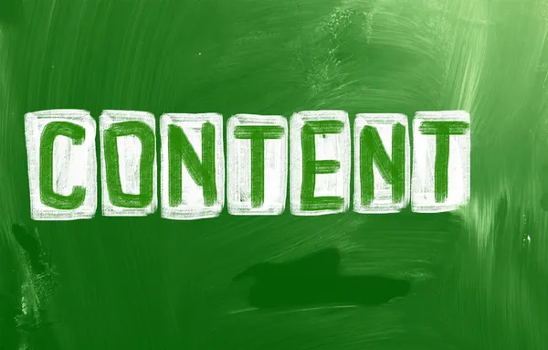 Content Concept — Zdjęcie stockowe