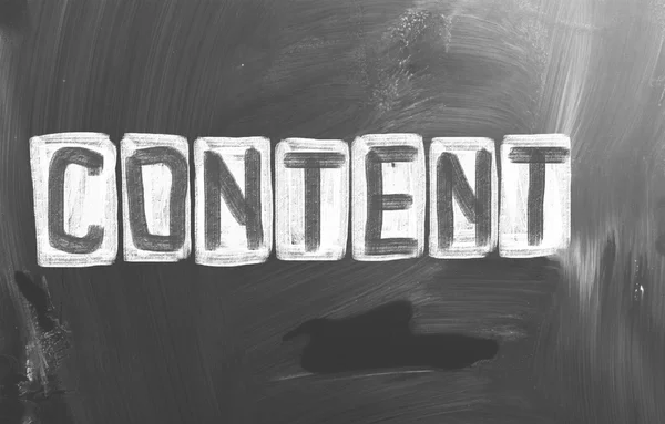 Content Concept — Stock Photo, Image