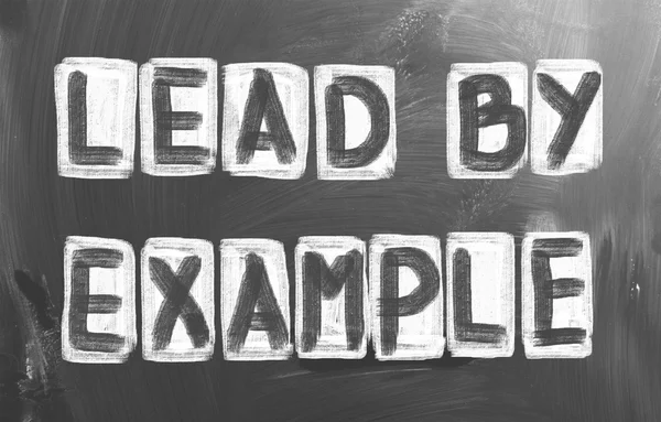 Lead By Example Concept — Stock Photo, Image