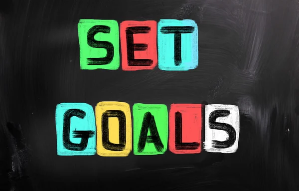 Set Goals Concept — Zdjęcie stockowe