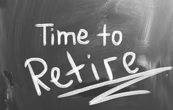 Czas na emeryturę koncepcja — Zdjęcie stockowe