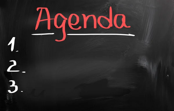 Agenda Concept — Stockfoto