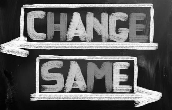 Change Same Concept — Stock Photo, Image