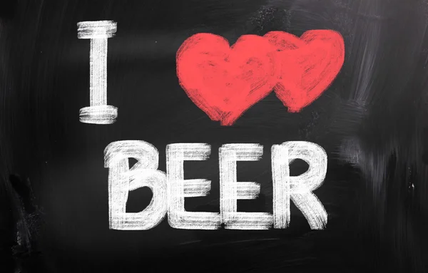 J'aime le concept de bière — Photo