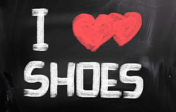 I Love Shoes Concept — Stock Photo, Image