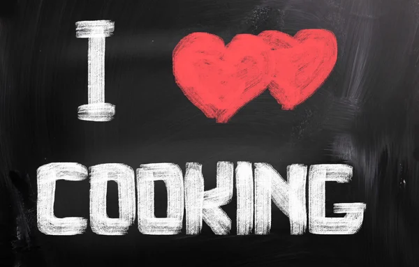 I Love Cooking Concept — Stok Foto