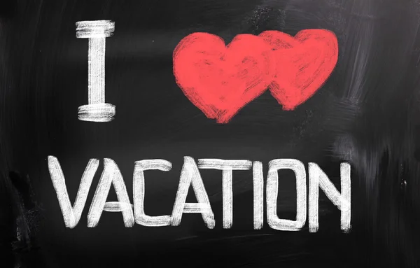 I Love Vacation Concept — Stock Photo, Image