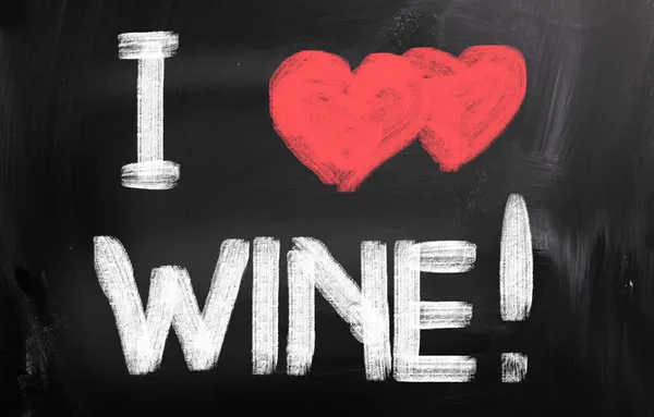 I Love Wine Concept Stock Picture