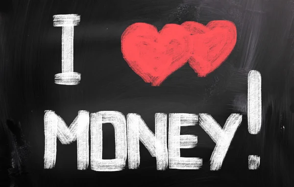 I Love Money Concept — Stock Photo, Image