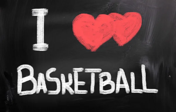 Me encanta el concepto de baloncesto — Foto de Stock