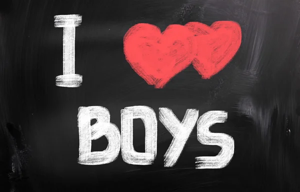 Я люблю мальчиков. — стоковое фото