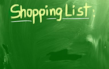 alışveriş listesi kavramı