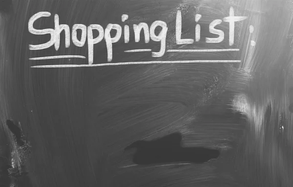 ショッピング リストの概念 — ストック写真