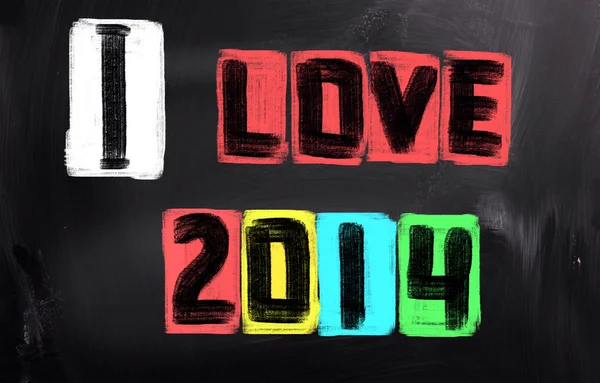 I Love 2014 Concept — Stock Photo, Image