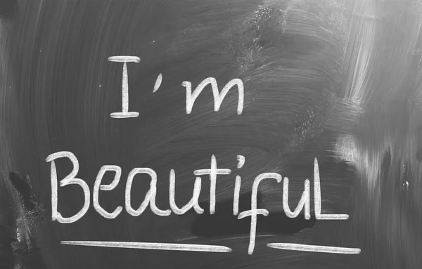 I Am Beautiful Concept — Stock Photo, Image
