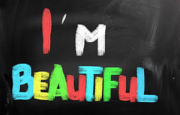 I Am Beautiful Concept — Stock Photo, Image