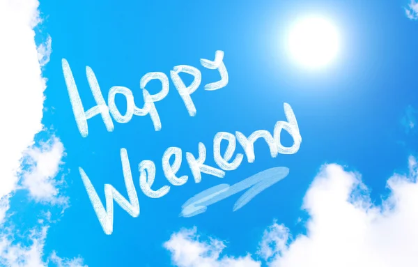 Happy Weekend Concept — Stock Photo, Image