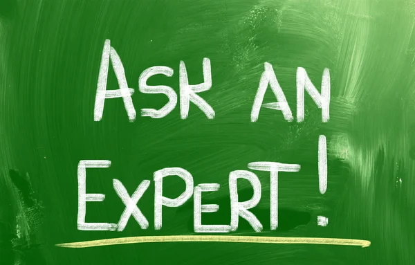 Ask An Expert Concept — Stock Photo, Image