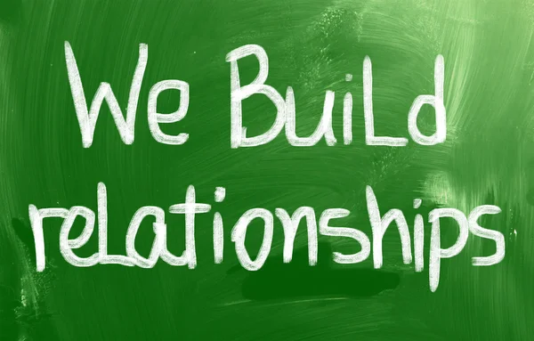 We Build Relationships Concept — Stock Photo, Image