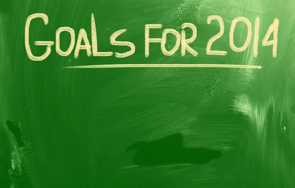 Goals For 2014 Concept — Stock Photo, Image