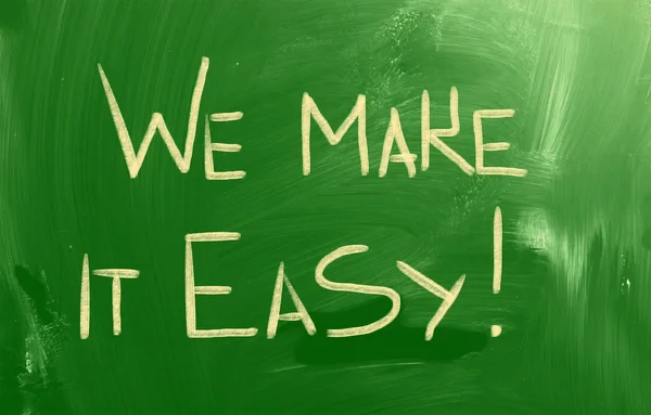 We Make It Easy Concept — Fotografie, imagine de stoc
