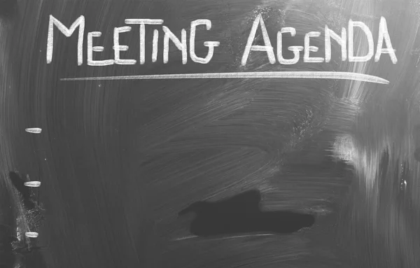 Meeting Agenda Concept — Stock Photo, Image