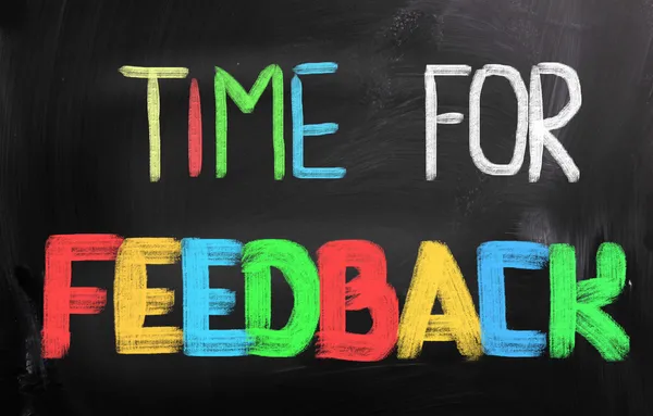 Tijd voor feedback concept — Stockfoto