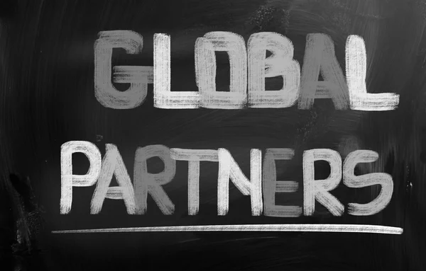 Concetto di partner globali — Foto Stock