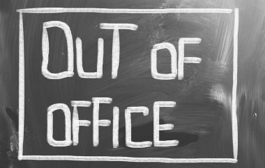 Out Of Office Concept clipart