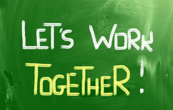 Let's Work Together Concept — Stock Photo, Image