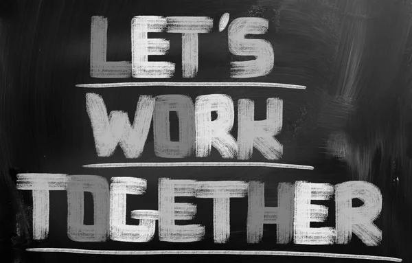 Let's Work Together Concept — Stock Photo, Image