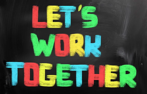 Let's Work Together Concept — Stock Photo, Image