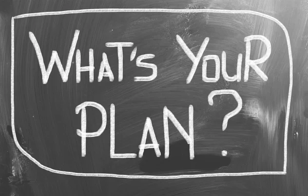 ¿Cuál es tu concepto de plan? —  Fotos de Stock