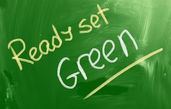 Ready Set Green Concept — Stock Photo, Image