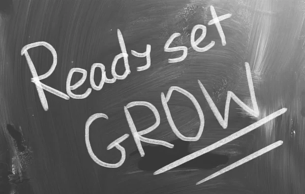 Ready Set Grow Concept — Stock Photo, Image