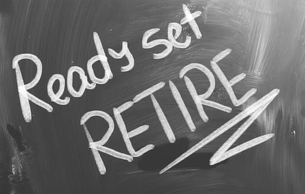 Redo uppsättning pensionera koncept — Stockfoto