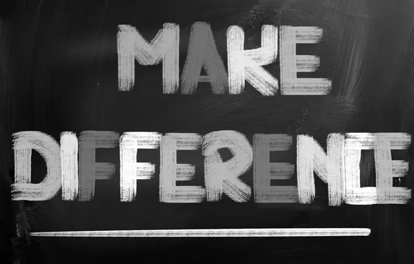 Make Difference Concept — Stock Photo, Image