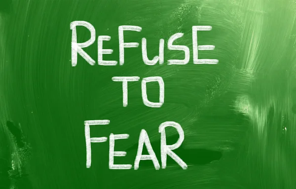 Refuse To Fear Concept — Stock Photo, Image