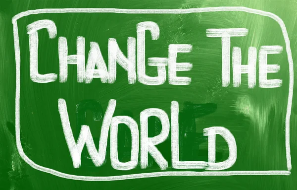 Change The World Concept — Stock Photo, Image